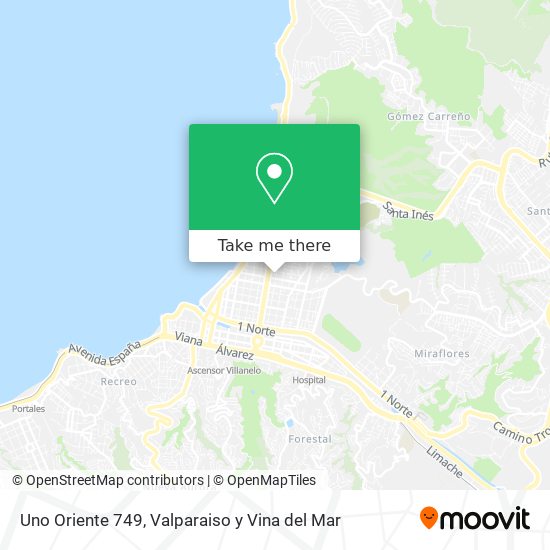 Uno Oriente 749 map