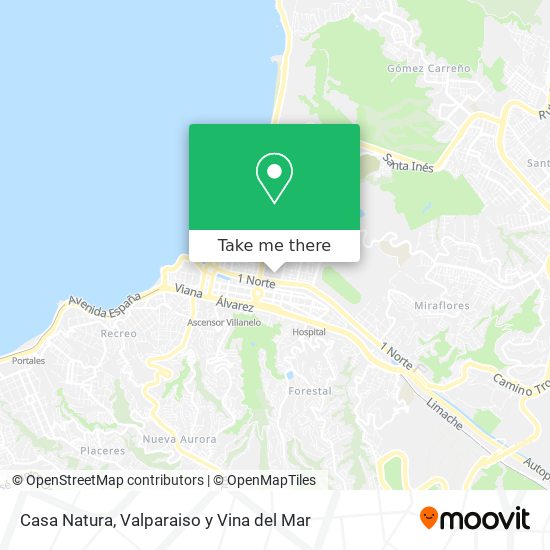 Casa Natura map