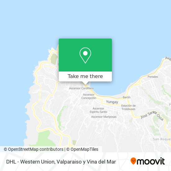 DHL - Western Union map
