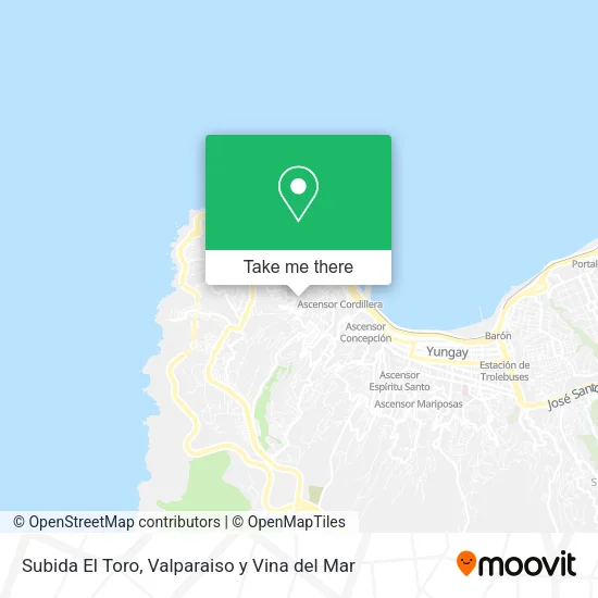 Subida El Toro map