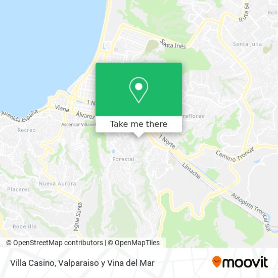 Villa Casino map
