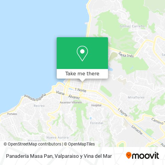 Panadería Masa Pan map