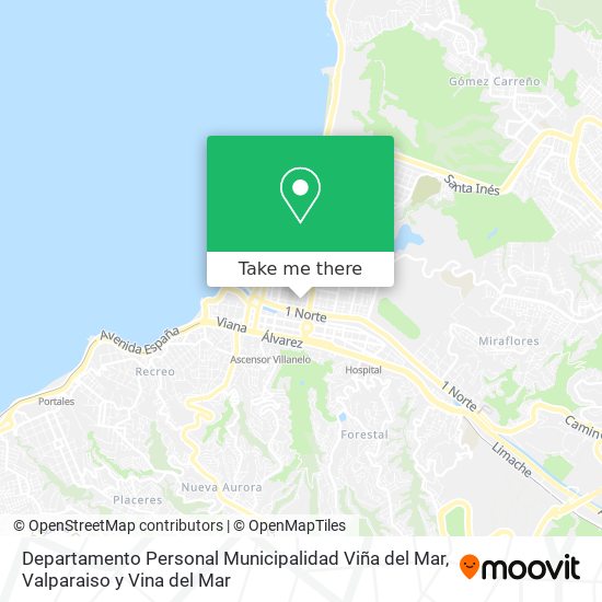 Mapa de Departamento Personal Municipalidad Viña del Mar