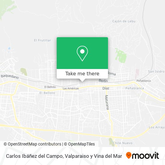Carlos Ibáñez del Campo map