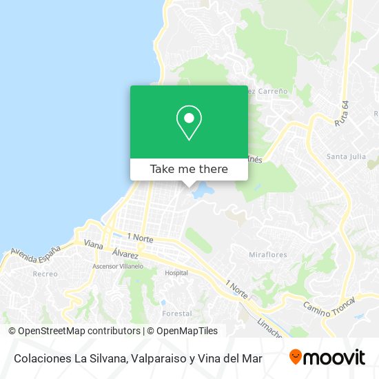 Colaciones La Silvana map