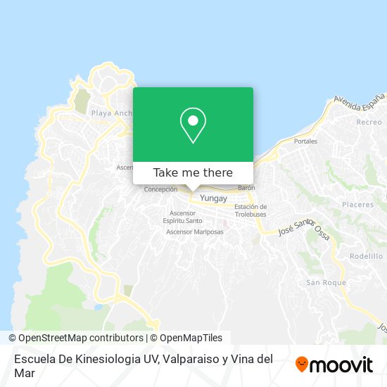 Mapa de Escuela De Kinesiologia UV