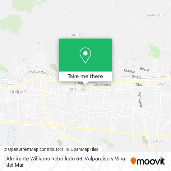 How to get to Almirante Williams Rebolledo 63 in Quilpue by Bus or Metro?