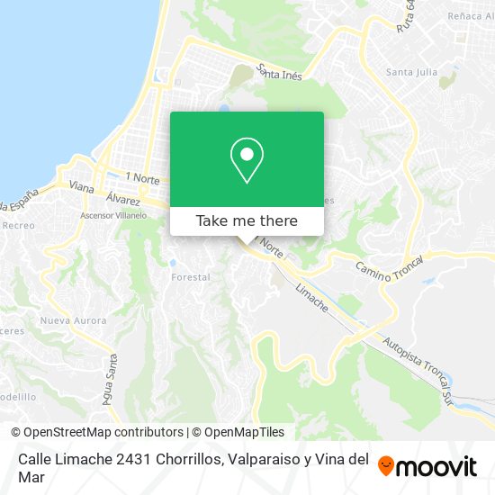 Calle Limache 2431 Chorrillos map