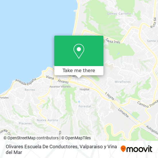 Olivares Escuela De Conductores map