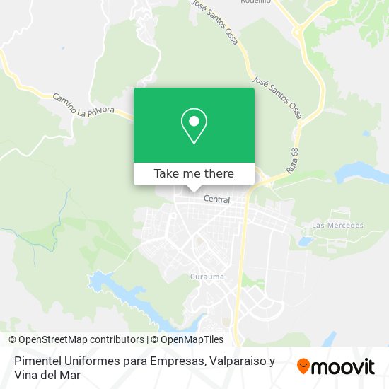 Pimentel Uniformes para Empresas map