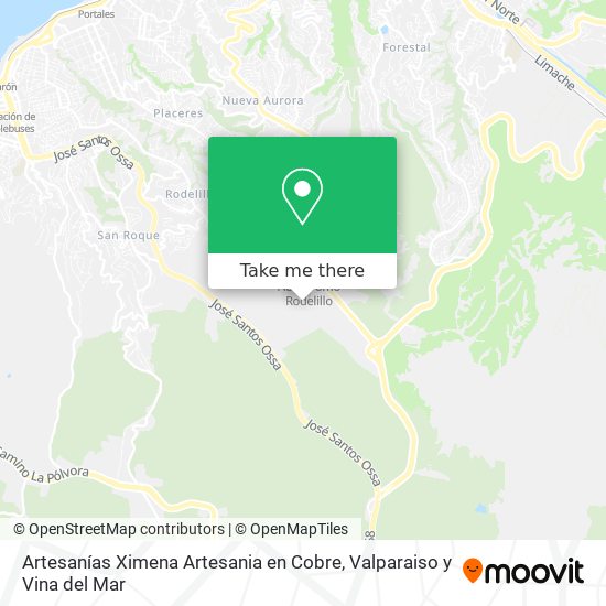 Mapa de Artesanías Ximena Artesania en Cobre