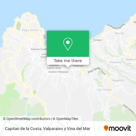 Capitan de la Costa map