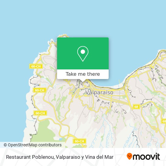 Restaurant Poblenou map