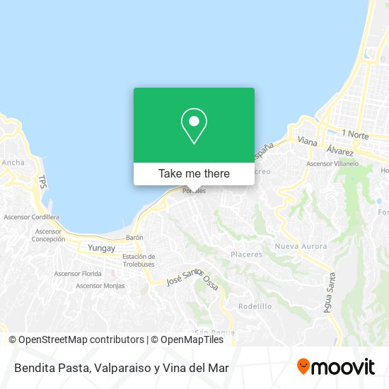 Mapa de Bendita Pasta