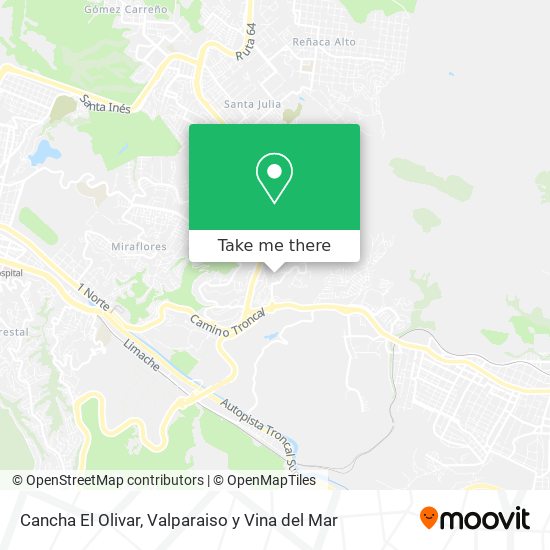 Cancha El Olivar map