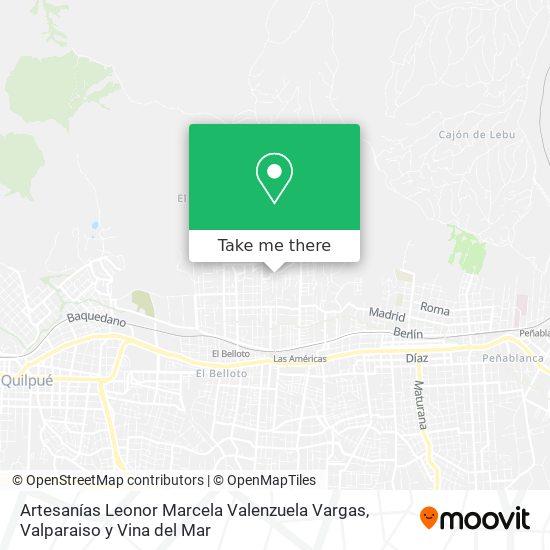 Artesanías Leonor Marcela Valenzuela Vargas map