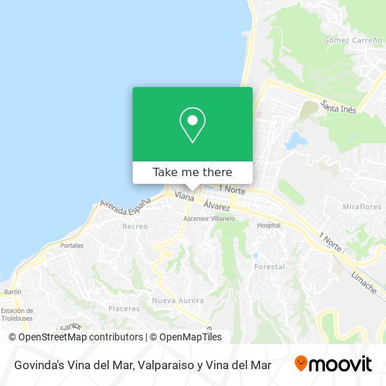 Mapa de Govinda's Vina del Mar
