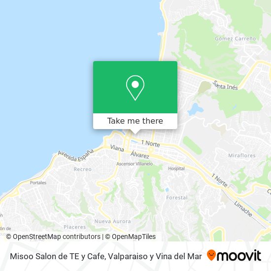 Mapa de Misoo Salon de TE y Cafe