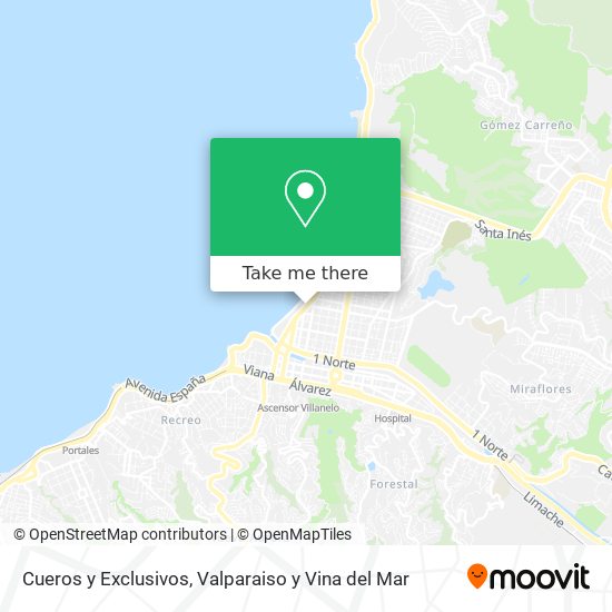 Cueros y Exclusivos map