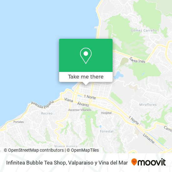 Mapa de Infinitea Bubble Tea Shop