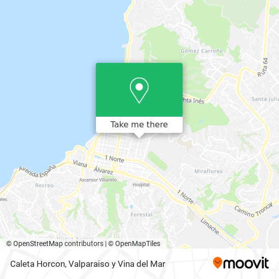 Caleta Horcon map