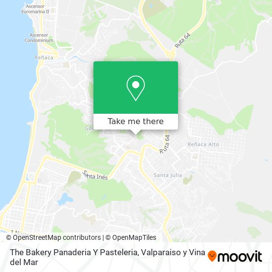 The Bakery Panaderia Y Pasteleria map