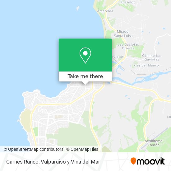 Carnes Ranco map