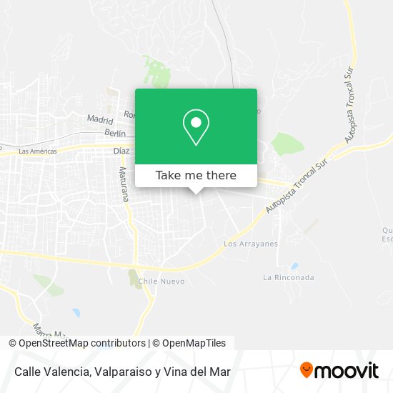 Mapa de Calle Valencia