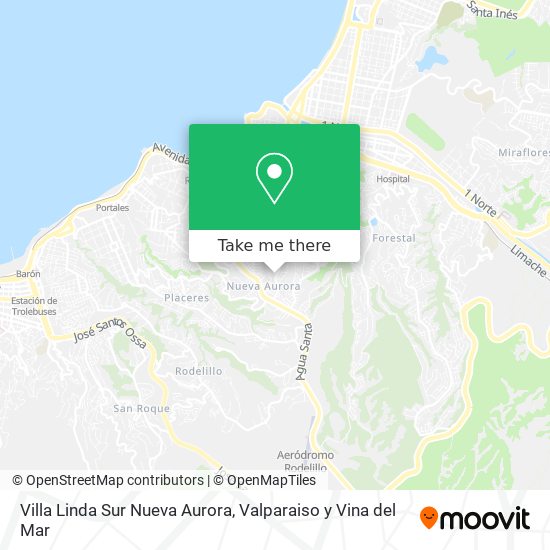 Mapa de Villa Linda Sur Nueva Aurora