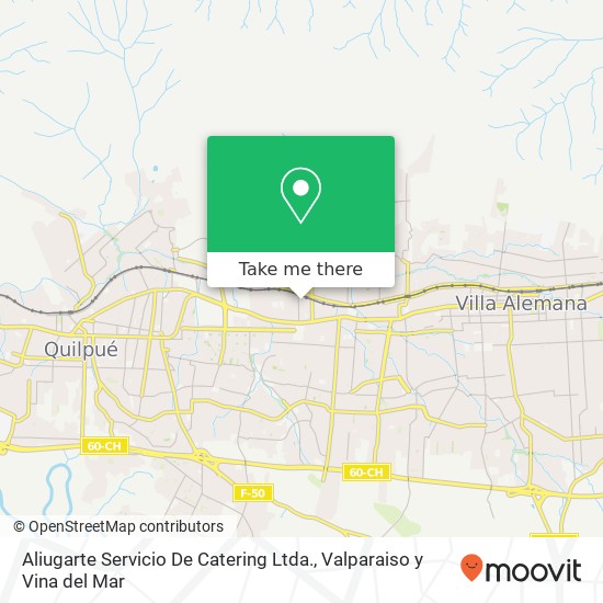 Mapa de Aliugarte Servicio De Catering Ltda.