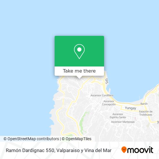 Mapa de Ramón Dardignac 550