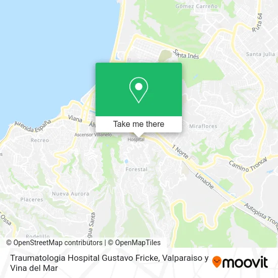 Mapa de Traumatologia Hospital Gustavo Fricke