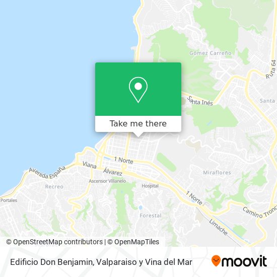 Mapa de Edificio Don Benjamin