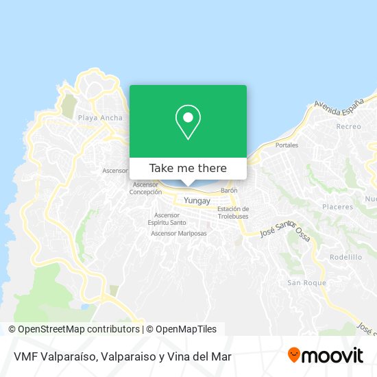 VMF Valparaíso map