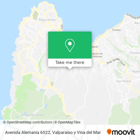 Mapa de Avenida Alemania 6022