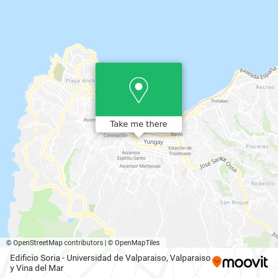 Mapa de Edificio Soria - Universidad de Valparaiso