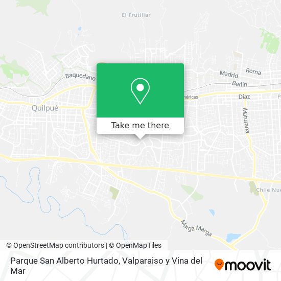Parque San Alberto Hurtado map