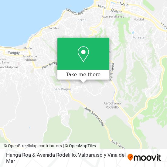 Hanga Roa & Avenida Rodelillo map