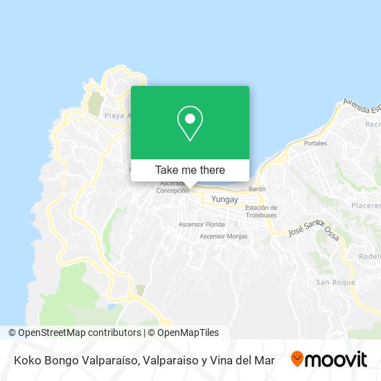 Mapa de Koko Bongo Valparaíso