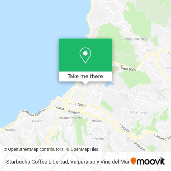 Starbucks Coffee Libertad map