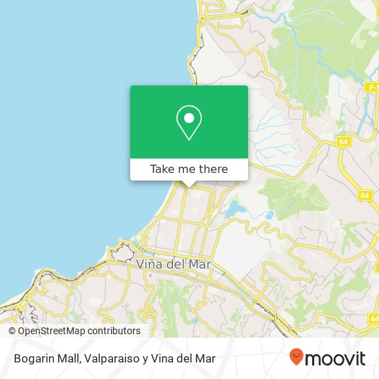 Mapa de Bogarin Mall, 2520000 Vergara, Viña del Mar, Valparaíso