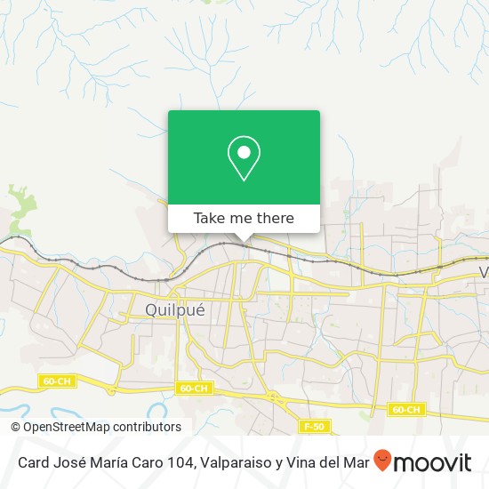 Card José María Caro 104 map