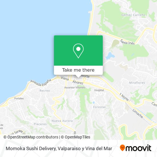 Momoka Sushi Delivery map