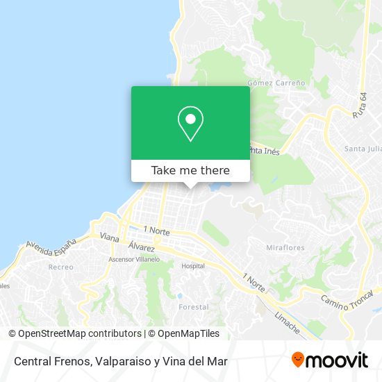 Central Frenos map