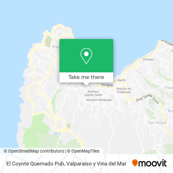 Mapa de El Coyote Quemado Pub