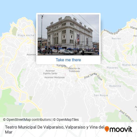 Mapa de Teatro Municipal De Valparaíso