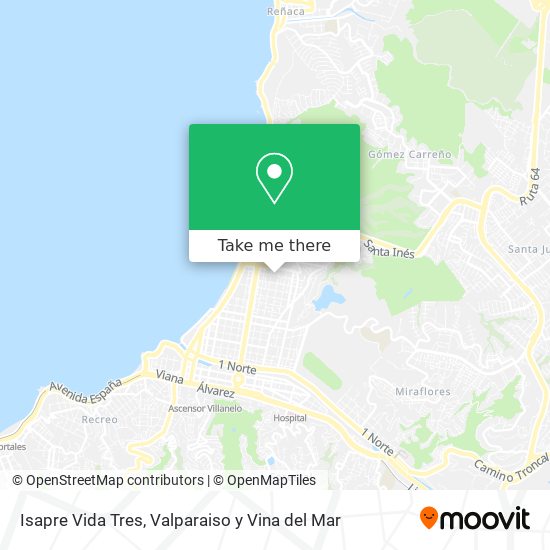 Isapre Vida Tres map
