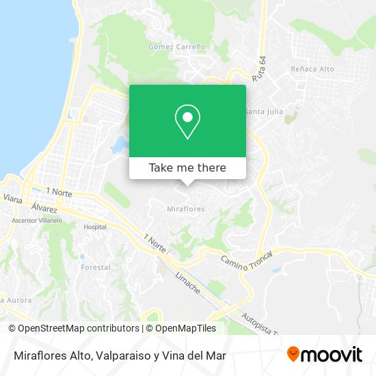 Mapa de Miraflores Alto