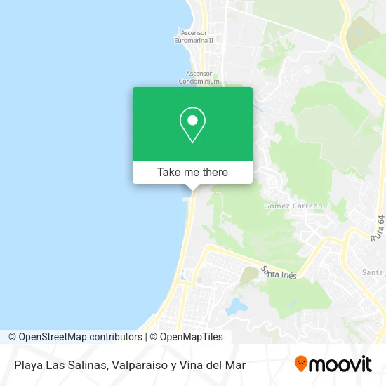 Playa Las Salinas map