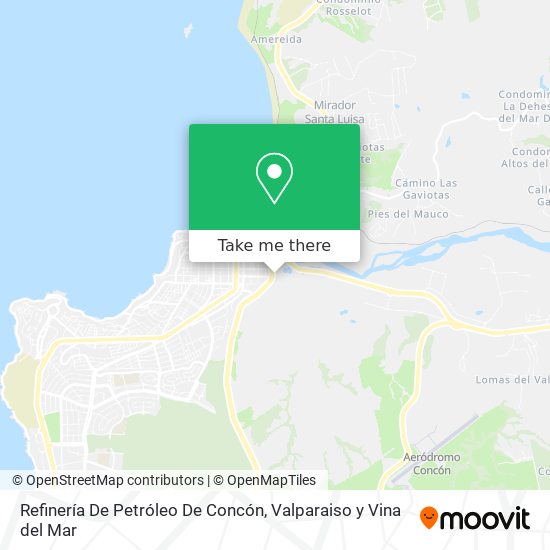 Refinería De Petróleo De Concón map